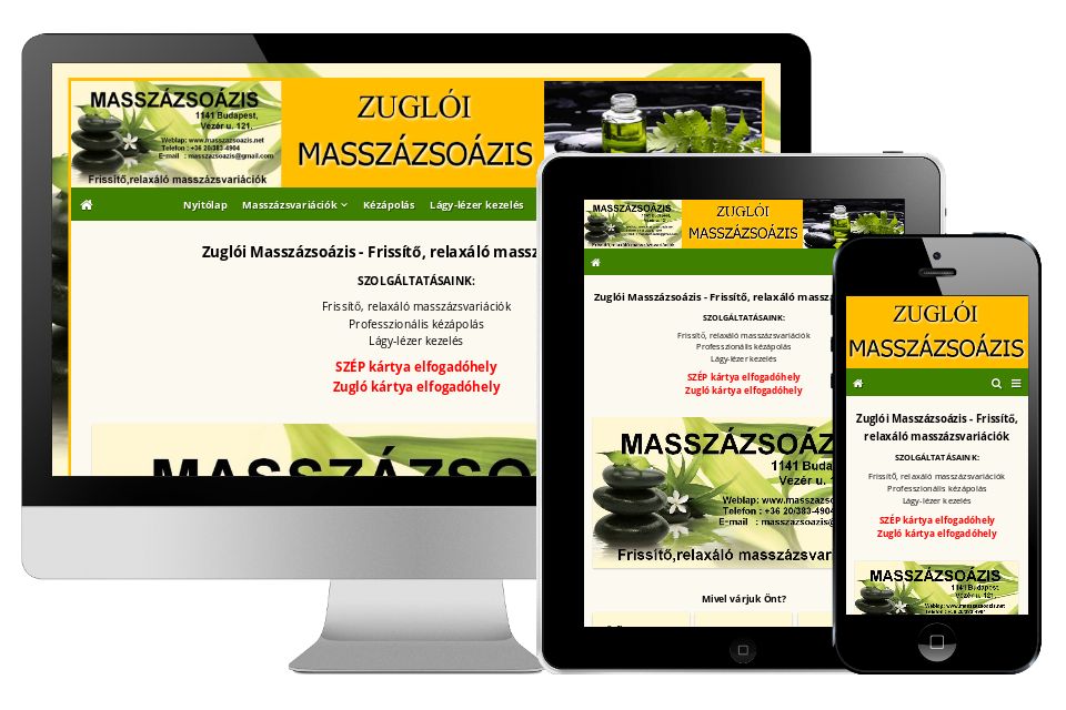 Mobilbarát, reszponzív weboldal készítése: www.kreativ-websie.hu