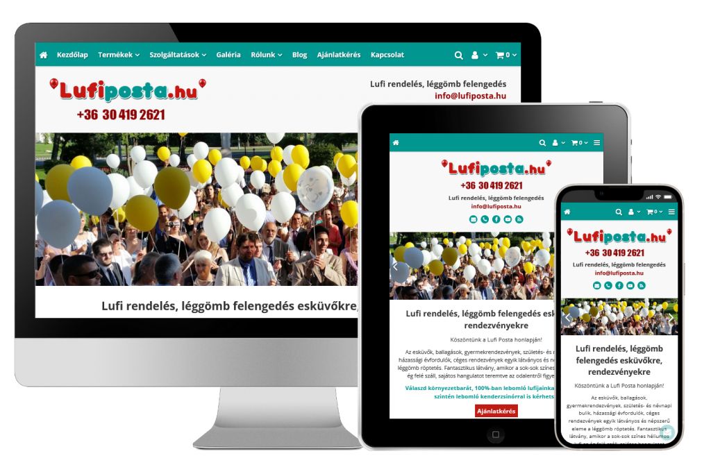 Mobilon is tökéletesen működő webáruházak készítése: Kreatív website