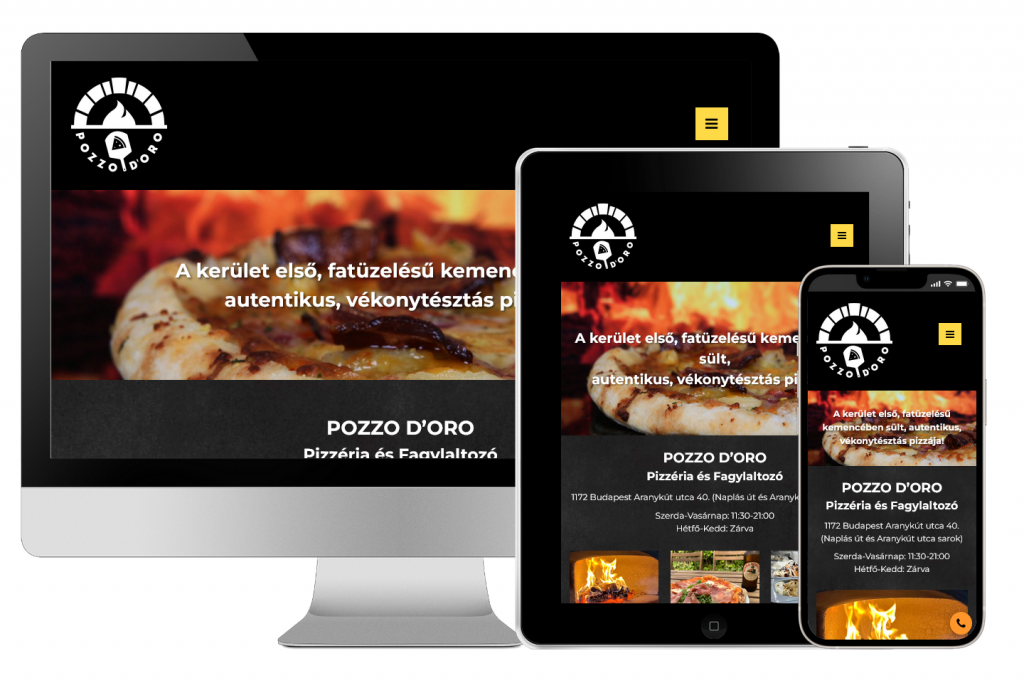 Mobilbarát weboldal és online rendelés éttermek számára: kreatív-website.hu